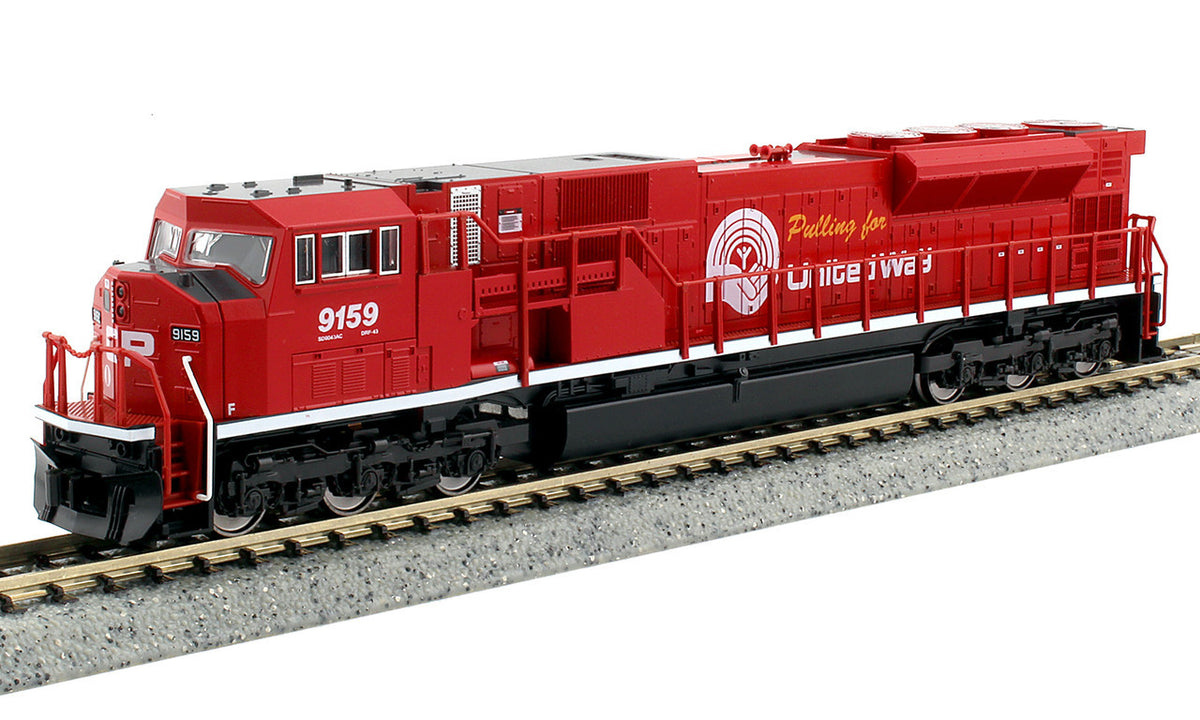 Kato N 176-5628-LS-DMW with DCC/ESU LokSound V5 EMD SD90/43MAC Locomotive Canadian Pacific 'United Way Commemorative' CP #9159