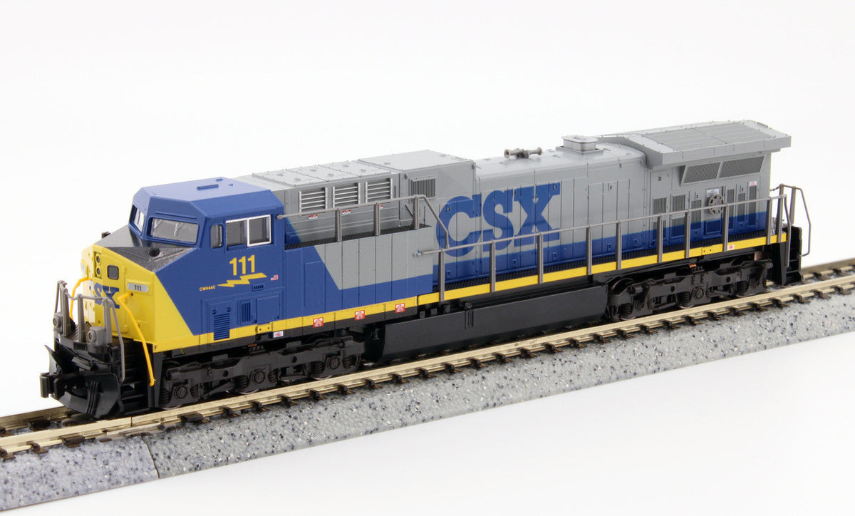 Kato N 176-7044-LS-DMW with DCC/ESU LokSound V5 GE AC4400CW Locomotive CSX #111