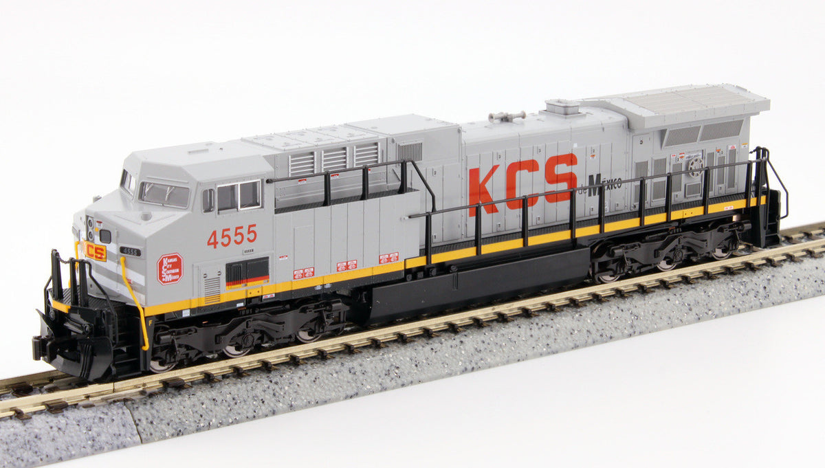 Kato N 176-7046-LS-DMW with DCC/ESU LokSound V5 GE AC4400CW Locomotive Kansas City Southern de México KCS #4555