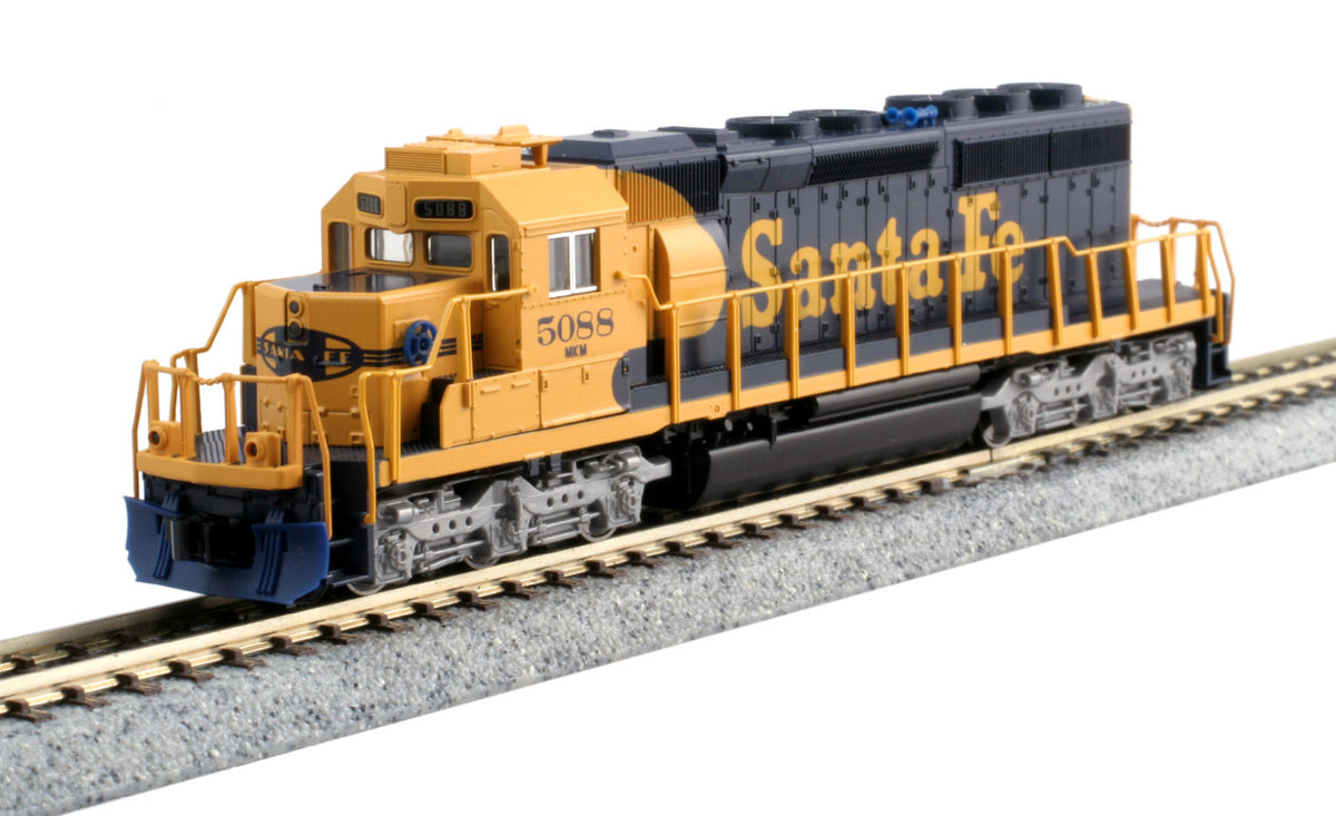 Kato N 176-8210-LS-DMW with DCC/ESU LokSound V5 EMD SD40-2 Locomotive 'Mid-Production' Santa Fe ATSF #5088