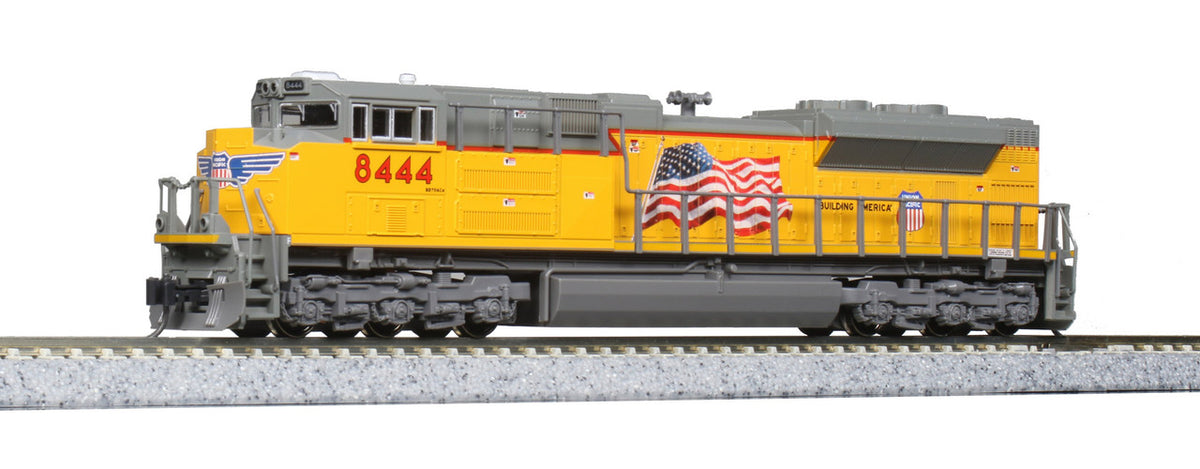 Kato N 176-8404-LS-DMW with DCC/ESU LokSound V5 EMD SD70ACe Diesel Locomotive Union Pacific 'Flag Scheme' UP #8444