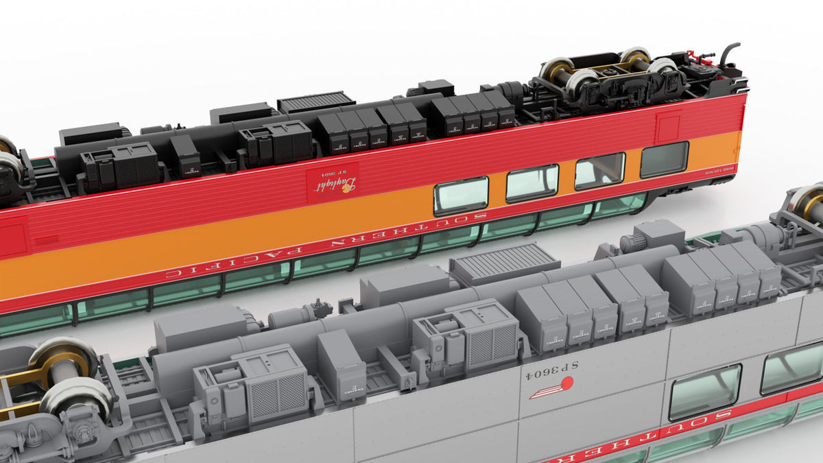 Rapido Trains Inc N 575013 Southern Pacific 3/4 Dome-Lounge Car w/Flat Sides Amtrak Phase 1 #9373