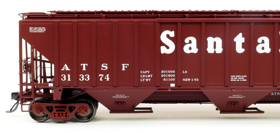Tangent Scale Models HO 36372-06 PS4750 Covered Hopper Atchison, Topeka and Santa Fe 'GA-180 Delivery 1-1973' ATSF #313361