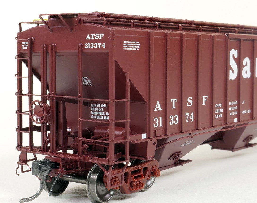 Tangent Scale Models HO 36372-08 PS4750 Covered Hopper Atchison, Topeka and Santa Fe 'GA-180 Delivery 1-1973' ATSF #313396