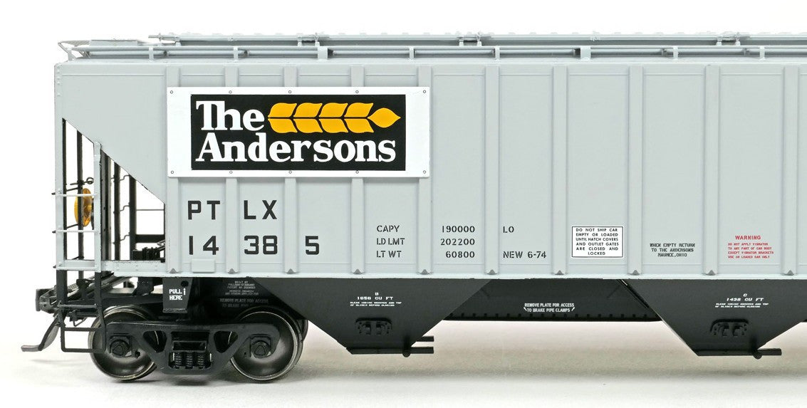 Tangent Scale Models HO 20084-04 PS4750 Covered Hopper Pullman Transport Leasing Company 'The Andersons 1974' PLTX #14406