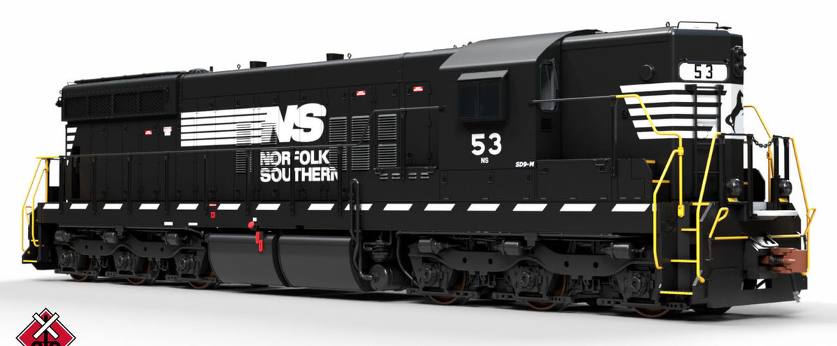 ScaleTrains Rivet Counter HO SXT41186 DCC/ESU Loksound 5 Equipped EMD SD9M Norfolk Southern 'Thoroughbred' w/Ditch Lights NS #55