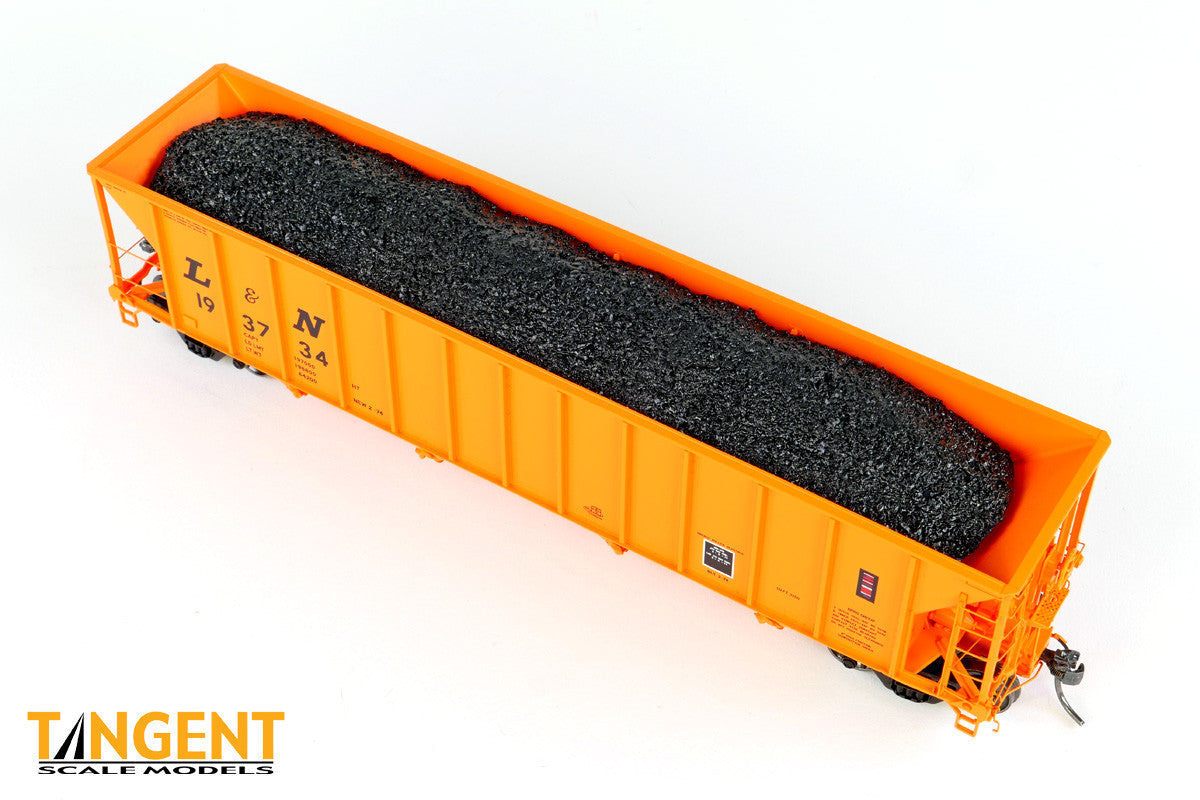Tangent Scale Models HO 32014-13 Bethlehem Steel 3350CuFt Quad Coal Hopper Louisville & Nashville 'Delivery Orange' 1974 L&N #193628