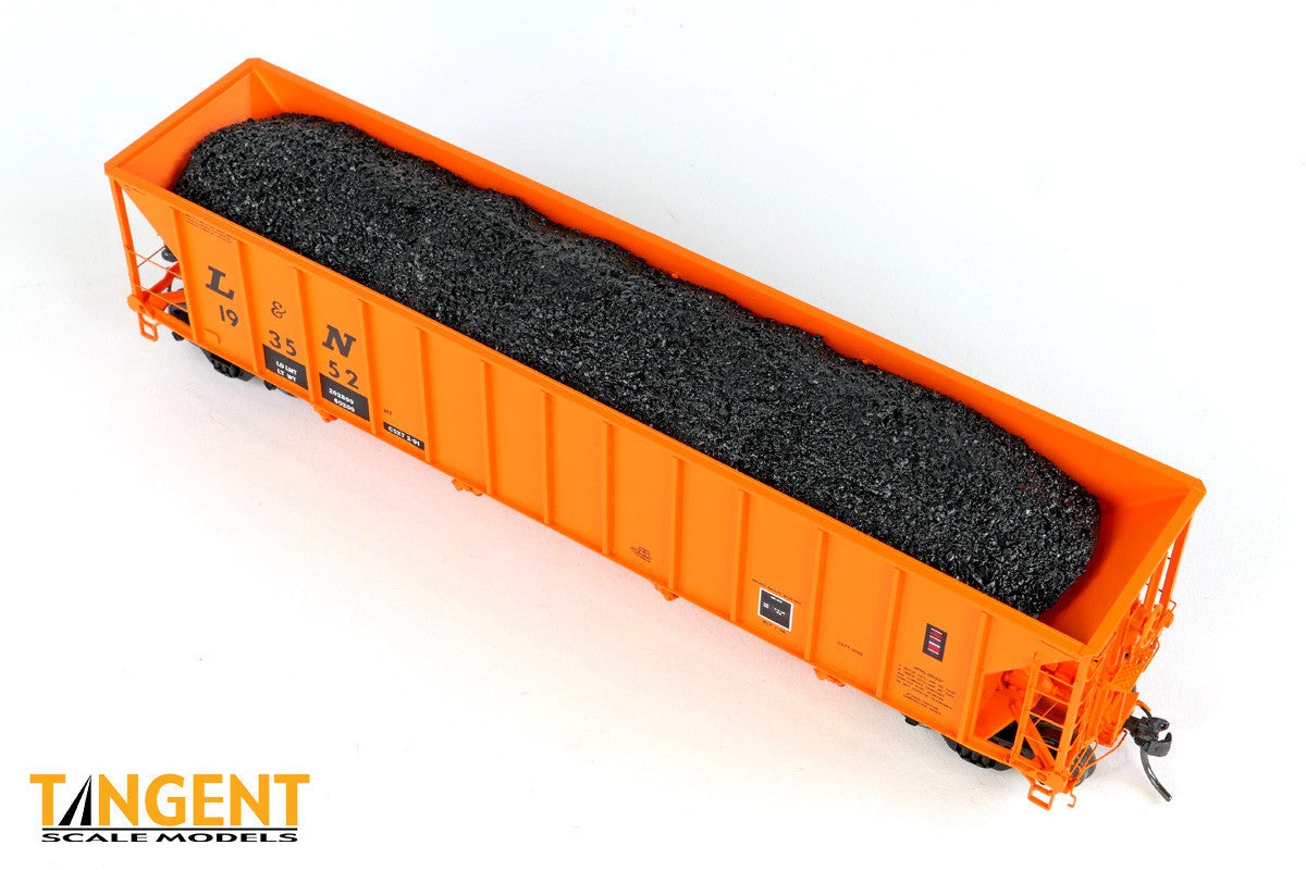 Tangent Scale Models HO 32015-03 Bethlehem Steel 3350CuFt Quad Coal Hopper CSXT Era 'Ex-L&N Orange' 1991+ L&N #193526