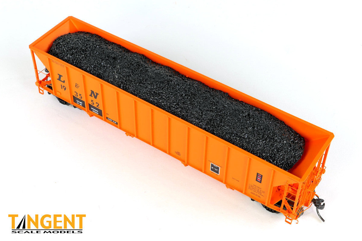 Tangent Scale Models HO 32015-11 Bethlehem Steel 3350CuFt Quad Coal Hopper CSXT Era 'Ex-L&N Orange' 1991+ L&N #193715