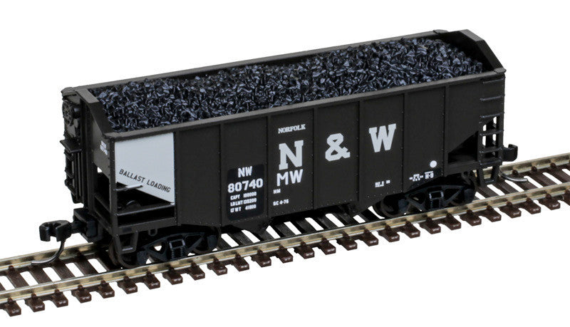 Atlas Master N 50007230 55 Ton Fishbelly Coal Hopper Norfolk & Western 'MOW' NW #80740