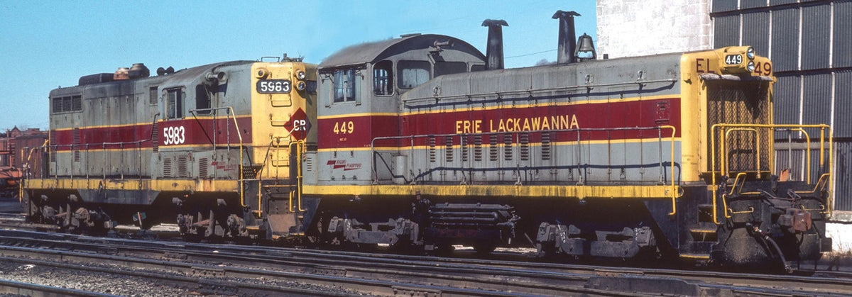 Rapido Trains Inc HO 27081 DCC Ready EMD SW9 Locomotive Erie-Lackawanna 'Gray & Maroon' E-L #439