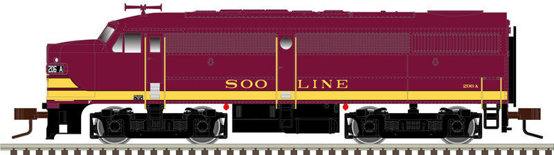 Atlas Master Silver Series N 40005070 DCC Ready Alco FA-1 w/ Large Numberboards Soo Line 'Maroon' #208B