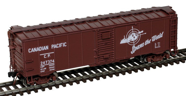 Atlas Master HO 20007897 40' Minibox Boxcar Canadian Pacific 'Spans the World' logo CP #247374