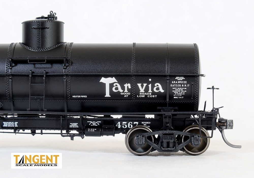 Tangent Scale Models HO 19067-06 General American 1917-design 10,000 Gallon Insulated Tank Car Barrett Tarvia '1938+' BMX #4569