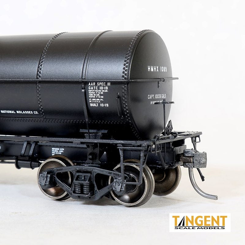 Tangent Scale Models HO 19069-01 General American 1917-design 10,000 Gallon Insulated Tank Car 'Tank Car Corp of America Black Lease 1963+' HMHX #1038