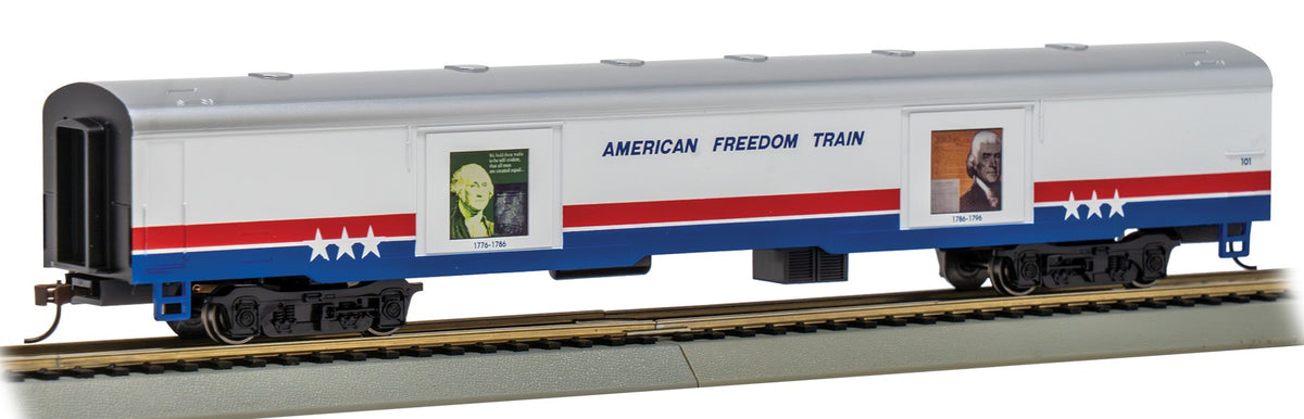 Bachmann HO 19901 72' Exhibit (Converted Baggage) Car American Freedom Train #101 (1776-1796)