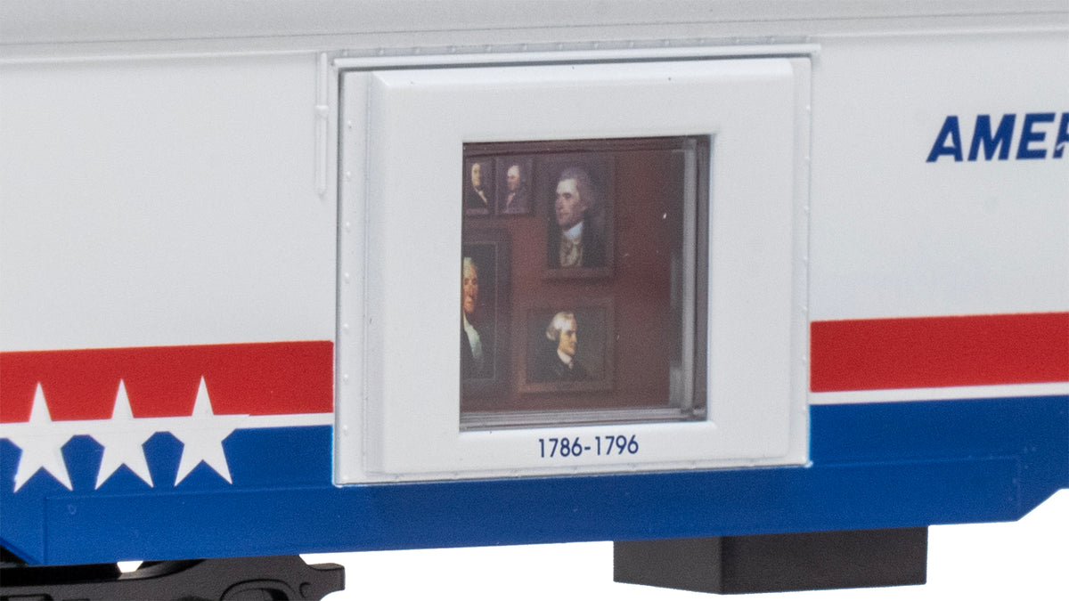 Bachmann HO 19901 72' Exhibit (Converted Baggage) Car American Freedom Train #101 (1776-1796)