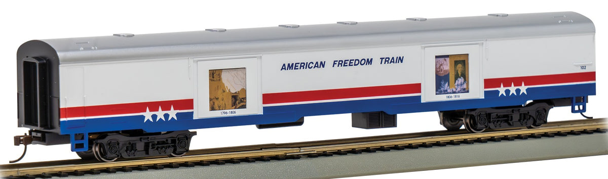 Bachmann HO 19902 72' Exhibit (Converted Baggage) Car American Freedom Train #102 (1796-1816)
