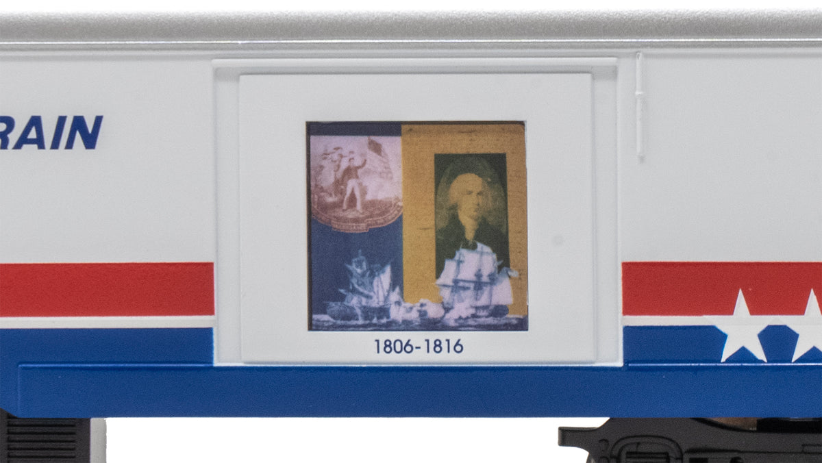 Bachmann HO 19902 72' Exhibit (Converted Baggage) Car American Freedom Train #102 (1796-1816)
