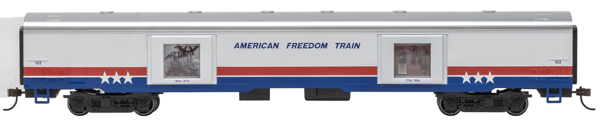 Bachmann HO 19902 72' Exhibit (Converted Baggage) Car American Freedom Train #102 (1796-1816)