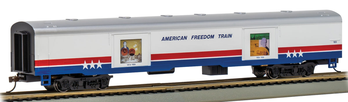 Bachmann HO 19903 72' Exhibit (Converted Baggage) Car American Freedom Train #103 (1816-1836)