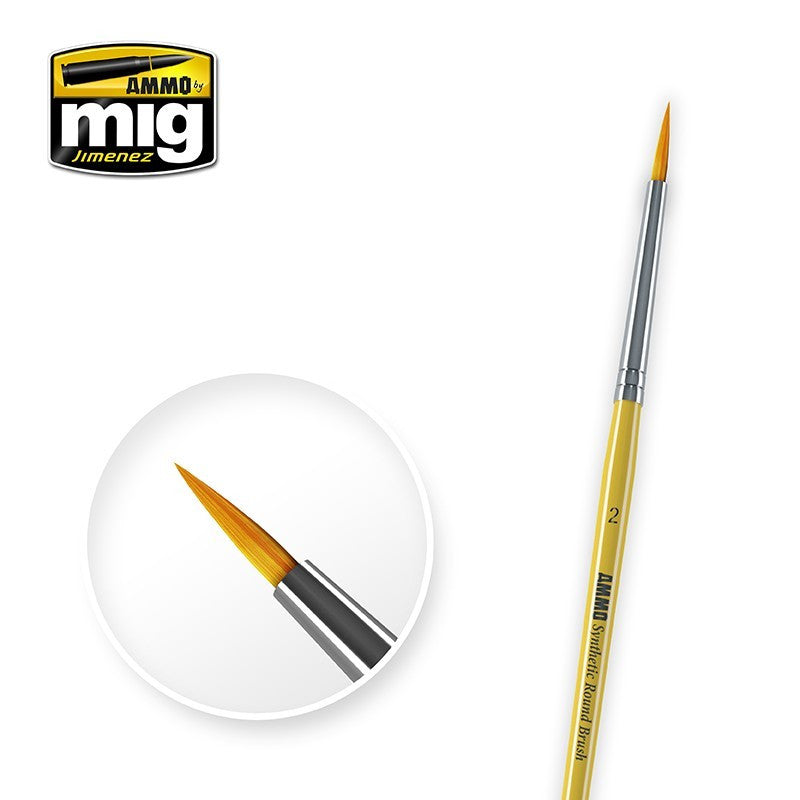 AMMO MIG-8614 2 Synthetic Round Brush