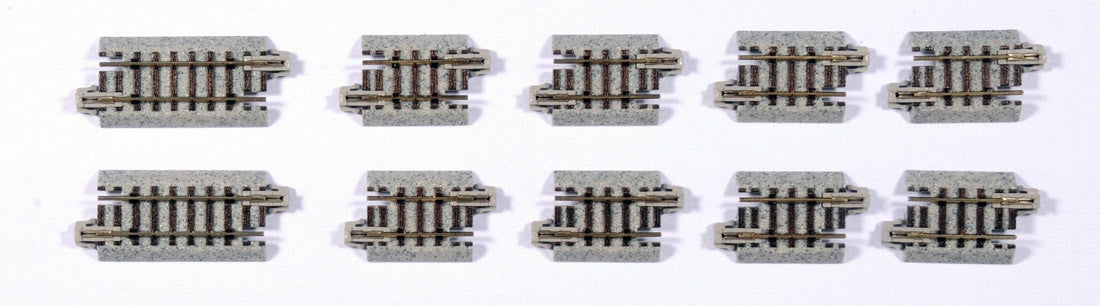 Kato N 20-091 Unitrack Straight Short Track Assortment Set - 10 Pieces