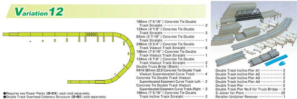 Kato N 20-871 Unitrack V12 Double Track Viaduct Set - Lombard Hobbies