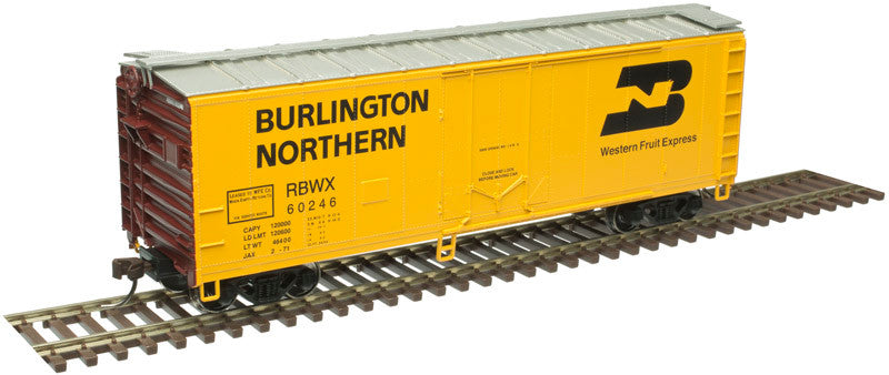 Atlas Trainman HO 20006143  40' Plug Door Box Car Burlington Northern RBWX #60381