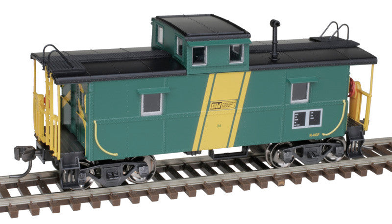Atlas Trainman HO 20006764 C&O-Style Steel Center-Cupola Caboose Black River Western BRW #34