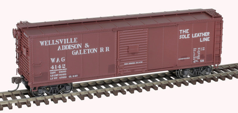 Atlas Master HO 20007085 USRA Steel Rebuilt 40' Boxcar Wellsville, Addison & Galeton RR WAG #4134