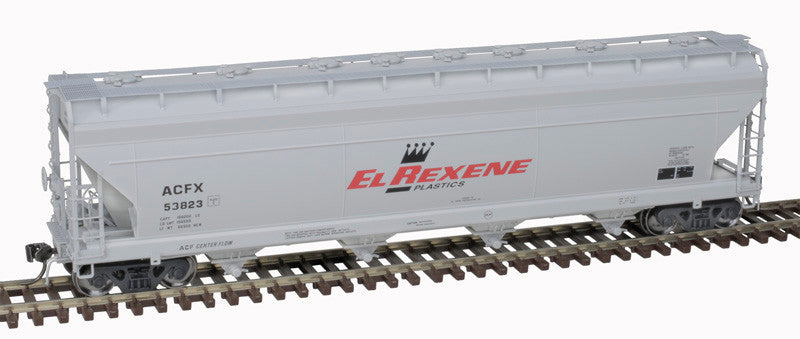 Atlas Master Plus HO 20007377 ACF 5250 Covered Hopper EL Rexene ACFX #53823