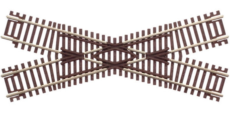 Atlas N 2042 Code 55 Track with Nickel-Silver Rail & Brown Ties - 30-Degree Crossing