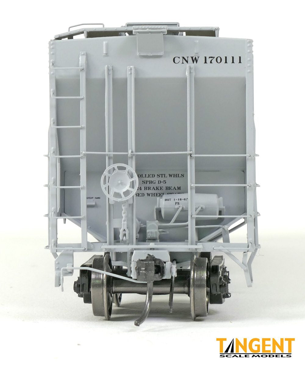 Tangent Scale Models HO 21027-03 Pullman-Standard PS-2 4427 High Side Covered Hopper Chicago North Western 'Delivery 1-1967' CNW #170042