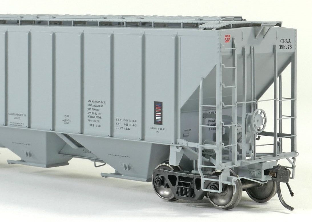 Tangent Scale Models HO 21035-11 Pullman-Standard PS-2 4427 High Side Covered Hopper Canadian Pacific 'NA Delivery 1-1970' CPAA #388314