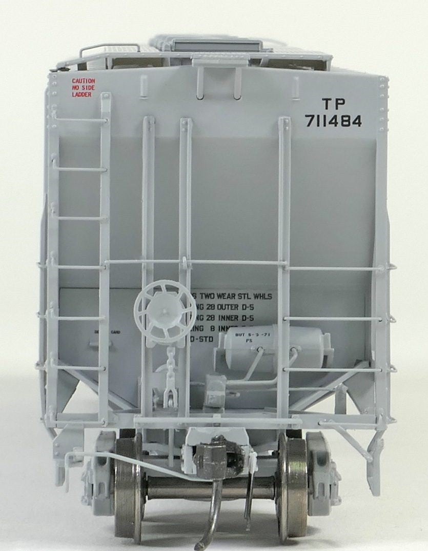Tangent Scale Models HO 21038-02 Pullman-Standard PS-2 4427 High Side Covered Hopper Texas and Pacific 'Delivery Gray 5-1971' TP #711496