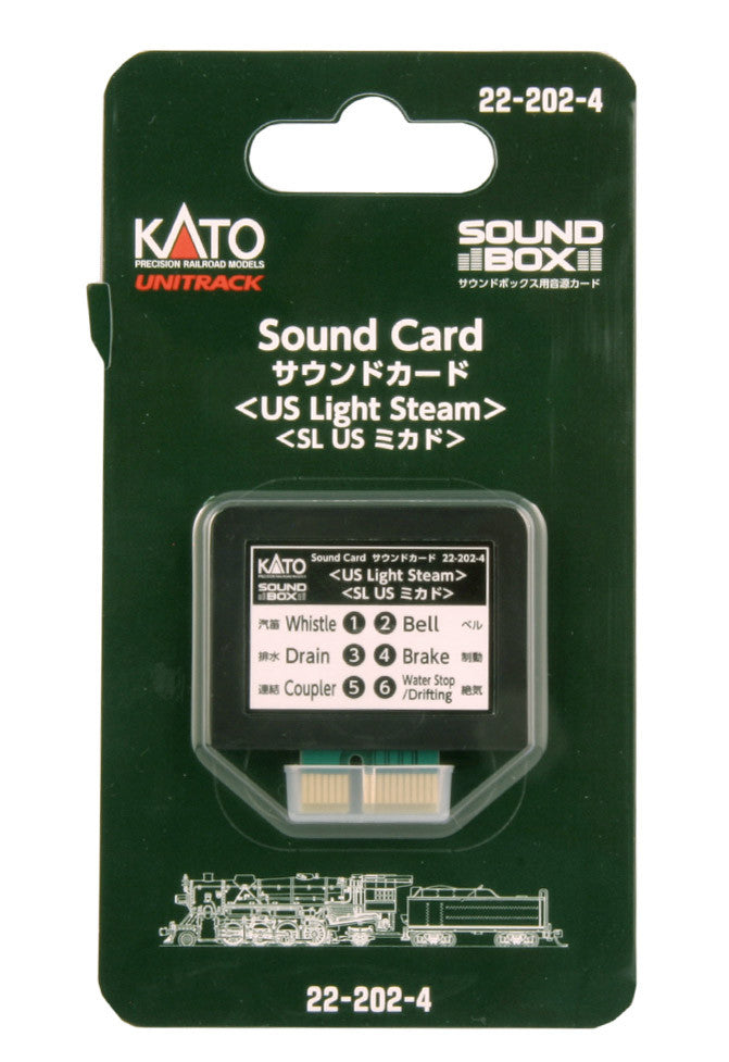 Kato N/HO Unitrack 22-202-4 Soundbox Sound Card 3rd Generation - U.S. Light Steam Sound Files