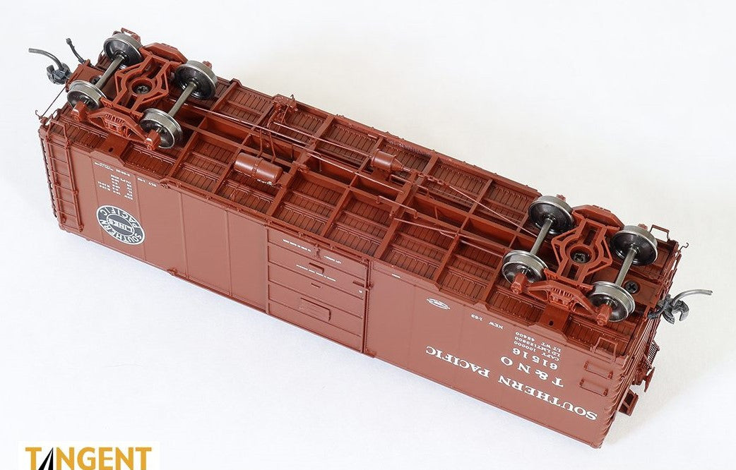 Tangent Scale Models HO 23121-04 Pullman-Standard Southern Pacific Lines Postwar 40'6" Box Car w/ 7′ Door Texas & New Orleans Brown B-50-32 'Delivery 1953+' T&NO #61527