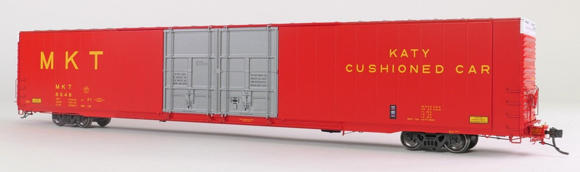 Tangent Scale Models HO 25066-02 Greenville 86′ Double Plug Door Box Car Missouri-Kansas-Texas 'Delivery 1969 Red' MKT #8545