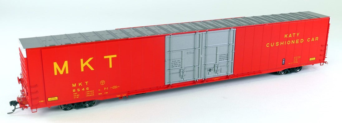 Tangent Scale Models HO 25066-02 Greenville 86′ Double Plug Door Box Car Missouri-Kansas-Texas 'Delivery 1969 Red' MKT #8545