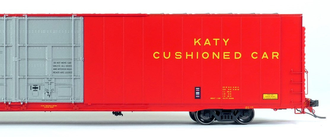 Tangent Scale Models HO 25066-01 Greenville 86′ Double Plug Door Box Car Missouri-Kansas-Texas 'Delivery 1969 Red' MKT #8542