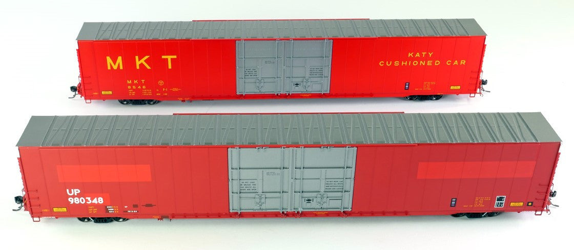 Tangent Scale Models HO 25066-02 Greenville 86′ Double Plug Door Box Car Missouri-Kansas-Texas 'Delivery 1969 Red' MKT #8545