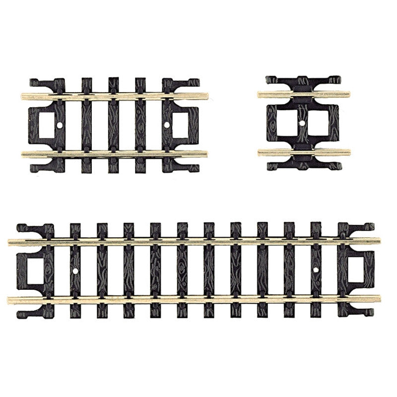 Atlas N 2509 Code 80 Straight Snap-Track with Nickel Silver Rail & Black Ties - Assortment