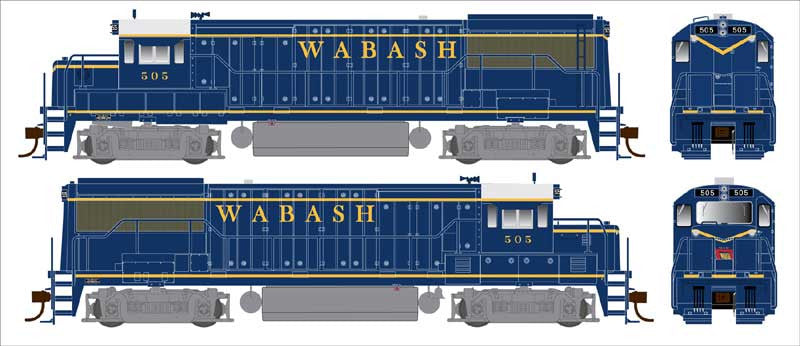 Bowser Executive Line HO 25181 DCC Ready GE U25B Phase IIa Locomotive Wabash WAB #514