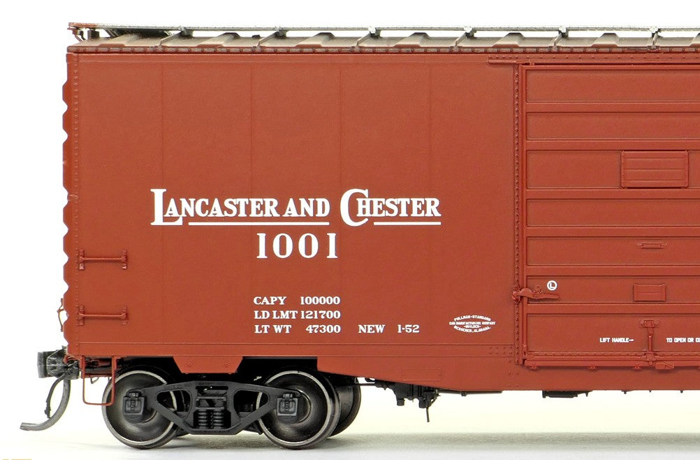 Tangent Scale Models HO 26014-04 Pullman-Standard 40′ PS-1 9′ Door Boxcar Lancaster & Chester "Delivery 1-1952" L&C #1016