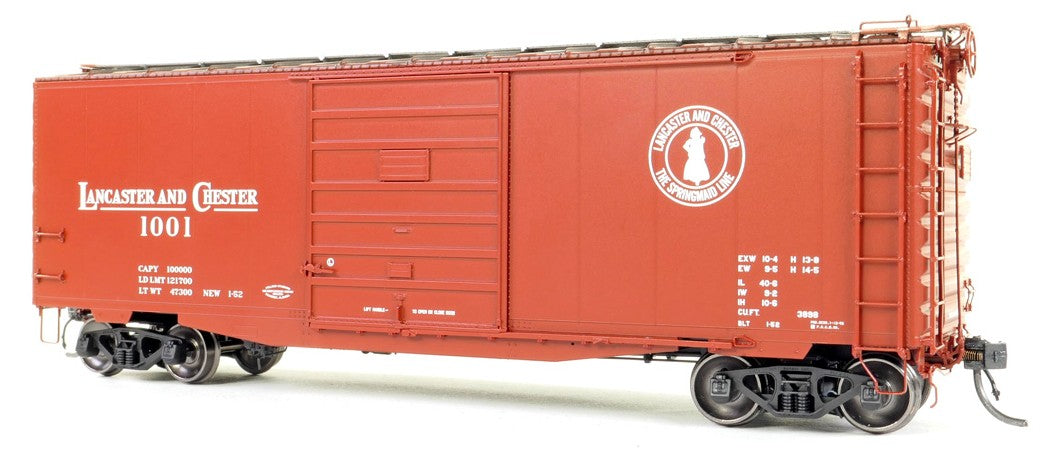 Tangent Scale Models HO 26014-04 Pullman-Standard 40′ PS-1 9′ Door Boxcar Lancaster & Chester "Delivery 1-1952" L&C #1016