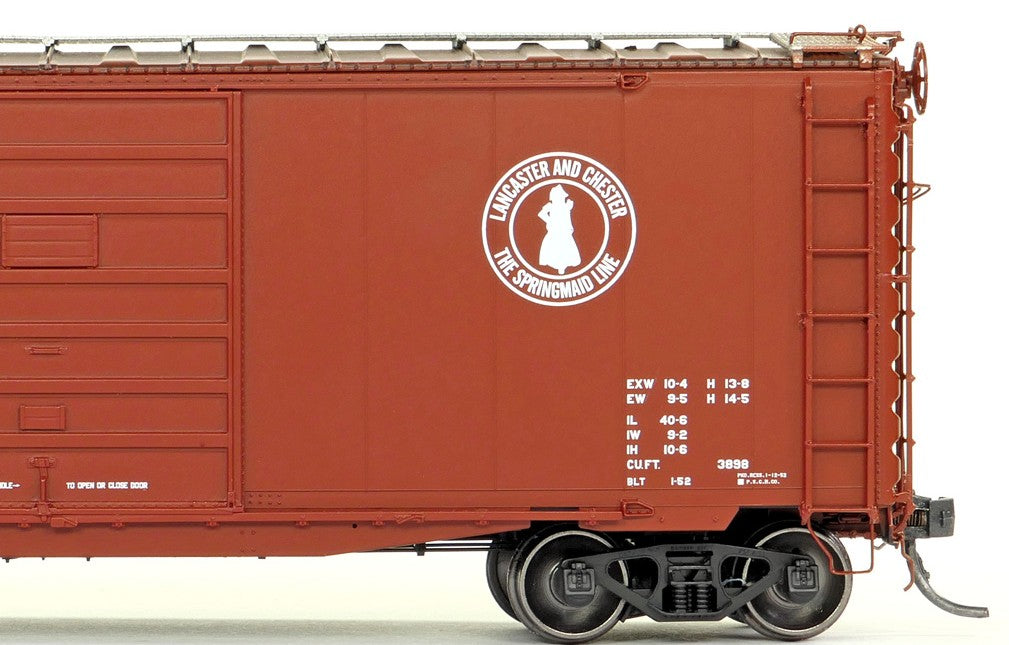 Tangent Scale Models HO 26014-04 Pullman-Standard 40′ PS-1 9′ Door Boxcar Lancaster & Chester "Delivery 1-1952" L&C #1016