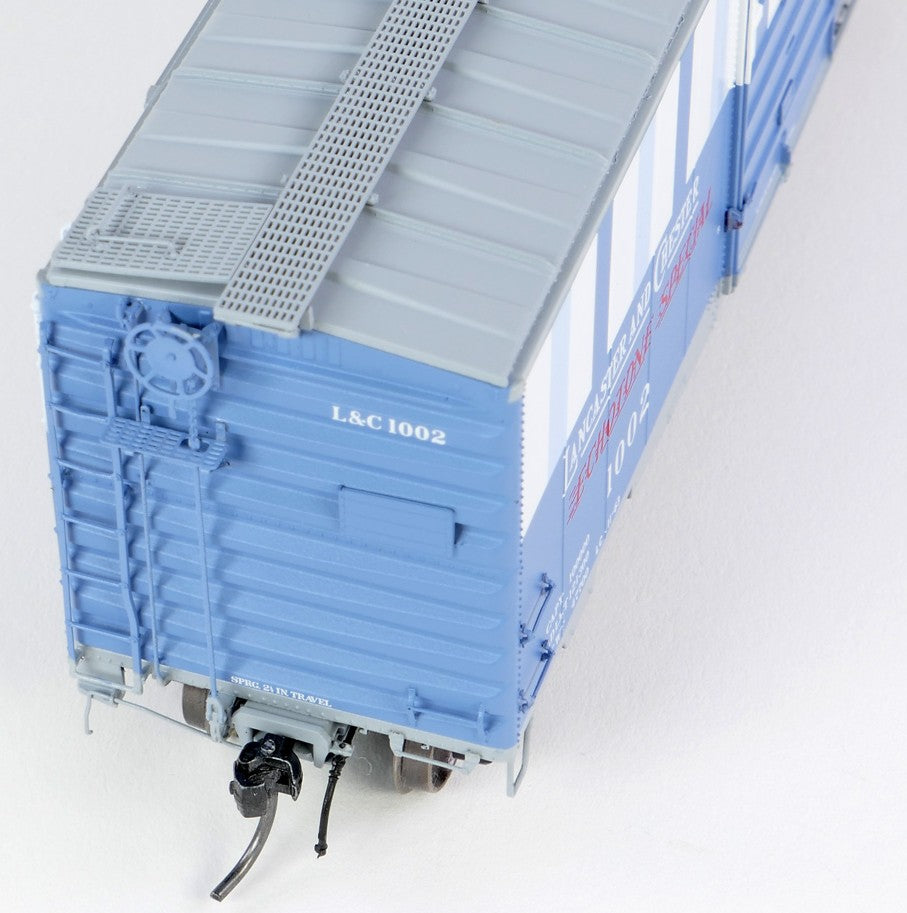 Tangent Scale Models HO 26016-01 Pullman-Standard 40′ PS-1 9′ Door Boxcar Lancaster & Chester "Echotone Special 1963+" L&C #1002