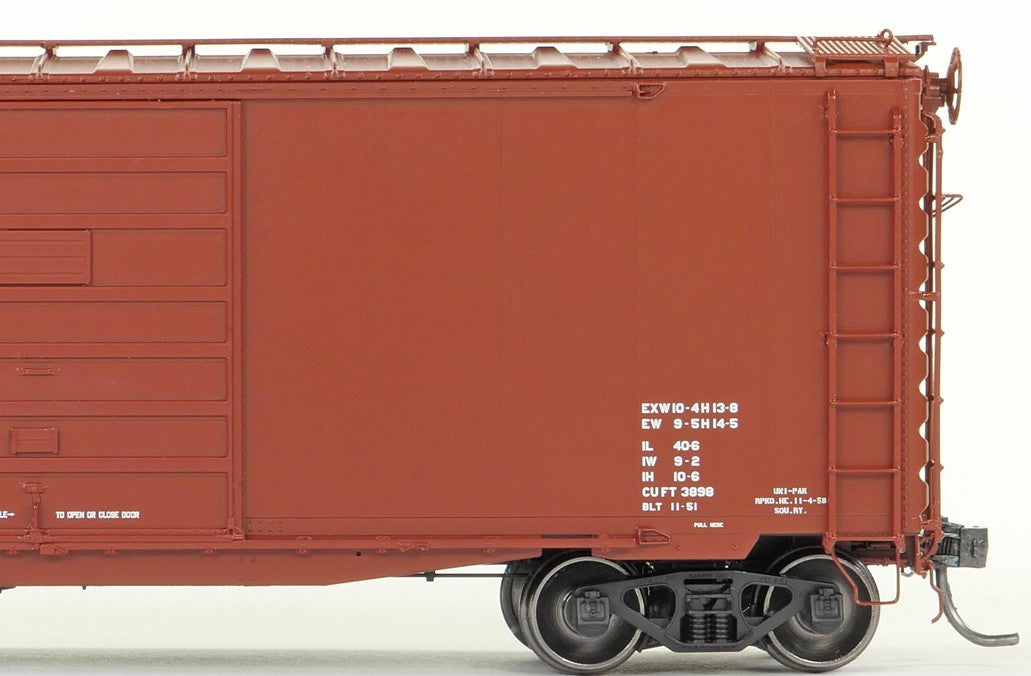 Tangent Scale Models HO 26017-01 Pullman-Standard 40′ PS-1 9′ Door Boxcar Southern "Repaint 1958+" SOU #30558