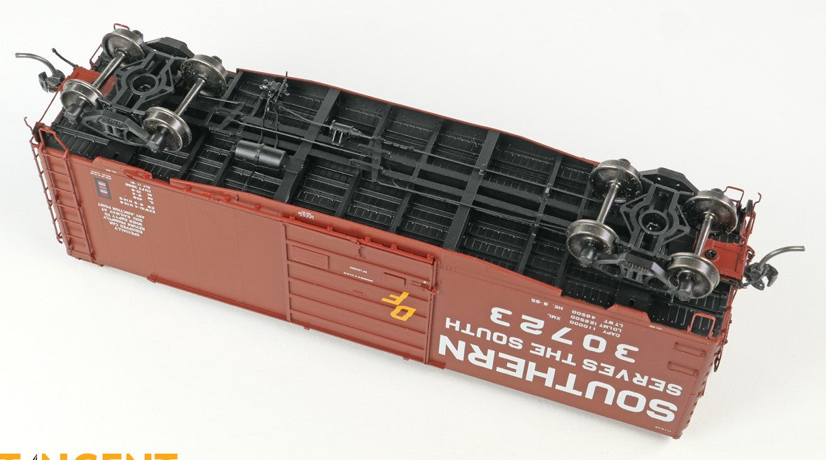Tangent Scale Models HO 26019-01 Pullman-Standard 40′ PS-1 9′ Door Boxcar Southern "Serves the South Repaint 1965+" SOU #30705